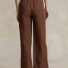 Hnědé dámské široké kalhoty Ralph Lauren Silk-Blend Hnědé dámské široké kalhoty Ralph Lauren Silk-Blend