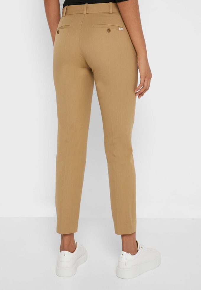 Hnědé dámské kalhoty Ralph Lauren s vysokým pasem Hnědé dámské kalhoty Ralph Lauren s vysokým pasem
