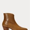 Hnědé dámské kožené boty Ralph Lauren Lucille Hnědé dámské kožené boty Ralph Lauren Lucille