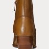 Hnědé dámské kožené boty Ralph Lauren Lucille Hnědé dámské kožené boty Ralph Lauren Lucille