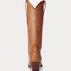 Hnědé dámské kožené kovbojské boty Ralph Lauren Kiera Hnědé dámské kožené kovbojské boty Ralph Lauren Kiera