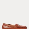 Hnědé dámské mokasíny Ralph Lauren Briony Leather Driver Hnědé dámské mokasíny Ralph Lauren Briony Leather Driver