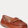 Hnědé dámské mokasíny Ralph Lauren Briony Leather Driver Hnědé dámské mokasíny Ralph Lauren Briony Leather Driver