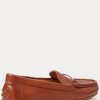 Hnědé dámské mokasíny Ralph Lauren Briony Leather Driver Hnědé dámské mokasíny Ralph Lauren Briony Leather Driver