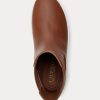 Hnědé dámské nazouvací tenisky Ralph Lauren Rylee Burnished Leather