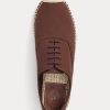 Hnědá dámská šněrovací espadrilka Ralph Lauren Canvas