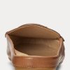 Hnědé dámské ploché boty Ralph Lauren Brynn Burnished Leather Driver