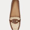 Hnědé dámské ploché boty Ralph Lauren Brynn Nappa Leather Driver Hnědé dámské ploché boty Ralph Lauren Brynn Nappa Leather Driver