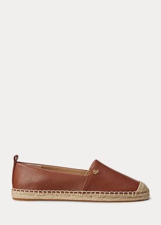 Hnědé dámské ploché boty Ralph Lauren Cameryn IV