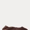 Hnědé dámské ploché boty Ralph Lauren The Suede Pony Ballet
