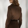 Hnědé dámské Ralph Lauren Hugh Lamb-Suede & Herringbone bundy
