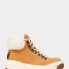Hnědé dámské Ralph Lauren Polo Sport Suede & Shearling Boty Hnědé dámské Ralph Lauren Polo Sport Suede & Shearling Boty