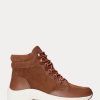 Hnědé dámské Ralph Lauren Rylee Suede & Kožené vysoké tenisky