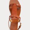 Hnědé dámské sandály z telecí kůže Ralph Lauren Dyllon Hnědé dámské sandály z telecí kůže Ralph Lauren Dyllon