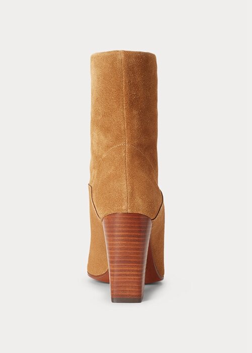 Hnědé dámské semišové boty Ralph Lauren Brindley Hnědé dámské semišové boty Ralph Lauren Brindley