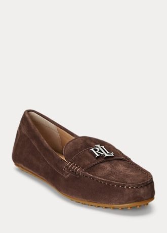 Hnědé dámské semišové mokasíny Ralph Lauren Barnsbury Hnědé dámské semišové mokasíny Ralph Lauren Barnsbury