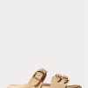 Hnědé dámské semišové sandály Ralph Lauren Ezra Calfskin Hnědé dámské semišové sandály Ralph Lauren Ezra Calfskin