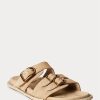 Hnědé dámské semišové sandály Ralph Lauren Ezra Calfskin Hnědé dámské semišové sandály Ralph Lauren Ezra Calfskin