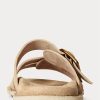 Hnědé dámské semišové sandály Ralph Lauren Ezra Calfskin Hnědé dámské semišové sandály Ralph Lauren Ezra Calfskin