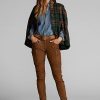 Hnědé dámské skinny cargo kalhoty Ralph Lauren