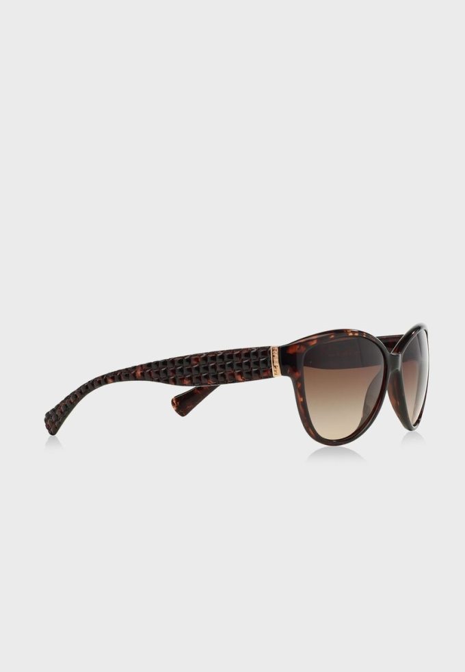Hnědé dámské sluneční brýle Ralph Lauren 0RA5176 Butterfly