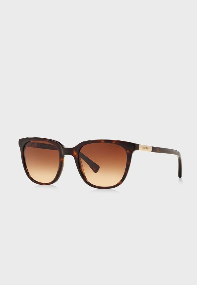 Hnědé dámské sluneční brýle Ralph Lauren 0RA5206 Tortoise Wayfarers