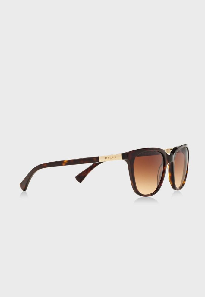Hnědé dámské sluneční brýle Ralph Lauren 0RA5206 Tortoise Wayfarers