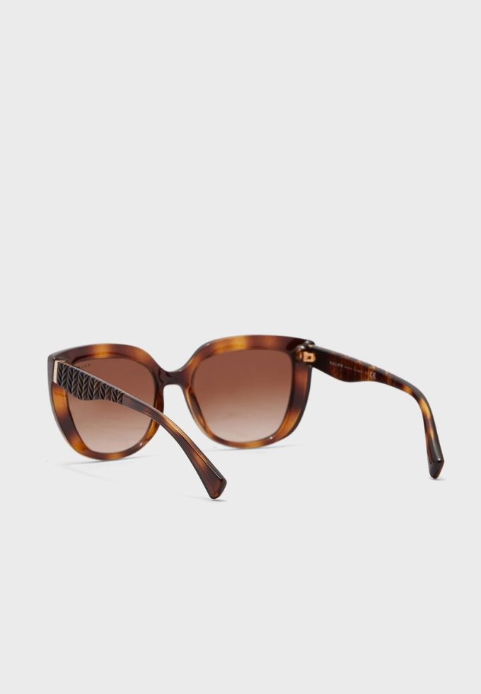 Hnědé dámské sluneční brýle Ralph Lauren 0Ra5254 Butterfly