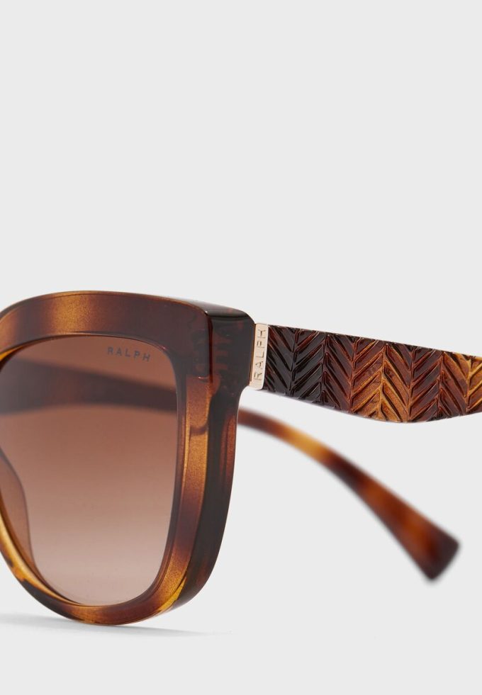 Hnědé dámské sluneční brýle Ralph Lauren 0Ra5254 Butterfly