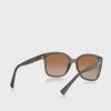 Hnědé dámské sluneční brýle Ralph Lauren 0Ra5268 Oversized Hnědé dámské sluneční brýle Ralph Lauren 0Ra5268 Oversized