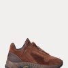 Hnědé dámské tenisky Ralph Lauren Grayson Calf-Suede Zip Hnědé dámské tenisky Ralph Lauren Grayson Calf-Suede Zip