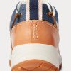 Hnědá / Indigo Pánská kůže Ralph Lauren Harmon & Džínové tenisky Hnědá / Indigo Pánská kůže Ralph Lauren Harmon & Džínové tenisky