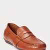 Hnědé pánské boty Ralph Lauren Reynold Leather Driver pro volný čas