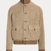 Hnědé pánské bundy Ralph Lauren Linen-Blend Tweed Hnědé pánské bundy Ralph Lauren Linen-Blend Tweed