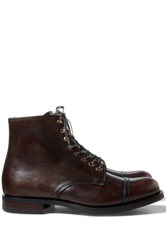 Hnědé pánské kožené boty Ralph Lauren
