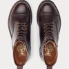 Hnědé pánské kožené boty Ralph Lauren Hnědé pánské kožené boty Ralph Lauren