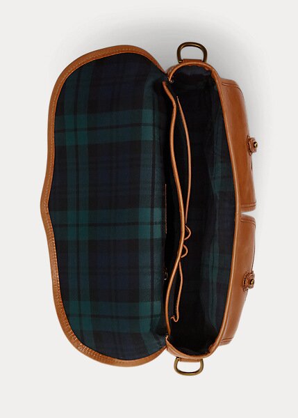 Hnědé pánské kožené kabelky Ralph Lauren Heritage Hnědé pánské kožené kabelky Ralph Lauren Heritage