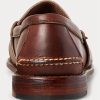 Hnědé pánské kožené penny mokasíny Ralph Lauren Edric