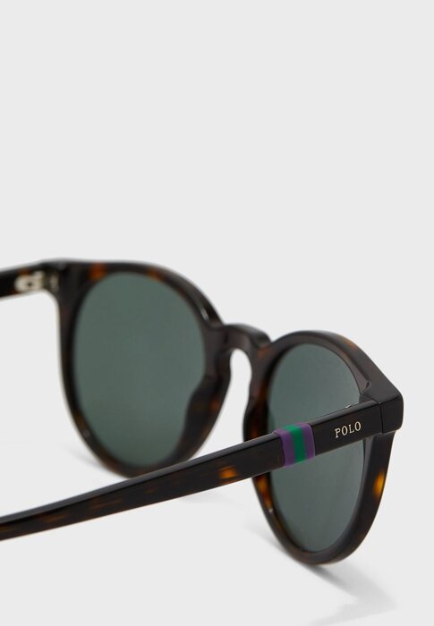 Hnědé pánské kulaté sluneční brýle Ralph Lauren 0Ph4151 Hnědé pánské kulaté sluneční brýle Ralph Lauren 0Ph4151