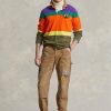Hnědé pánské plátěné kalhoty Ralph Lauren Relaxed Fit Distressed