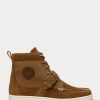 Hnědé pánské Ralph Lauren Ranger Nubuck & Plátěné tenisky Hnědé pánské Ralph Lauren Ranger Nubuck & Plátěné tenisky
