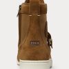 Hnědé pánské Ralph Lauren Ranger Nubuck & Plátěné tenisky Hnědé pánské Ralph Lauren Ranger Nubuck & Plátěné tenisky