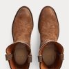 Hnědé pánské Ralph Lauren Roughout Suede & Kožené boty