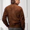 Hnědé pánské semišové bundy Ralph Lauren Hayworth