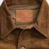 Hnědé pánské semišové bundy Ralph Lauren Roughout