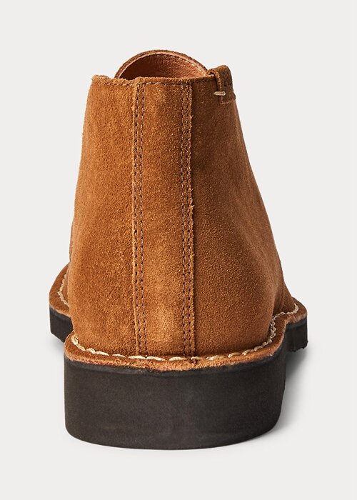 Hnědé pánské semišové Chukka boty Ralph Lauren Talan Hnědé pánské semišové Chukka boty Ralph Lauren Talan