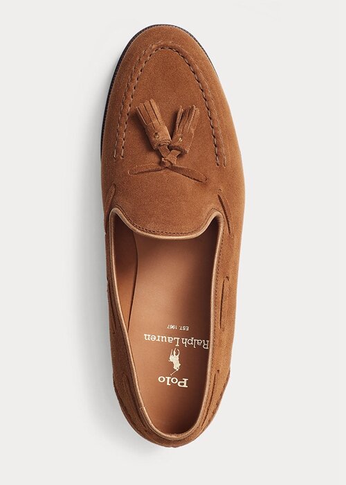 Hnědé pánské semišové mokasíny Ralph Lauren Booth Hnědé pánské semišové mokasíny Ralph Lauren Booth