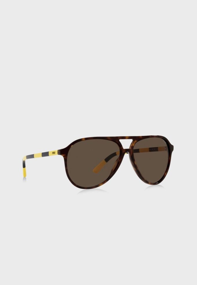 Hnědé pánské sluneční brýle Ralph Lauren 0Ph4173 Clubmaster
