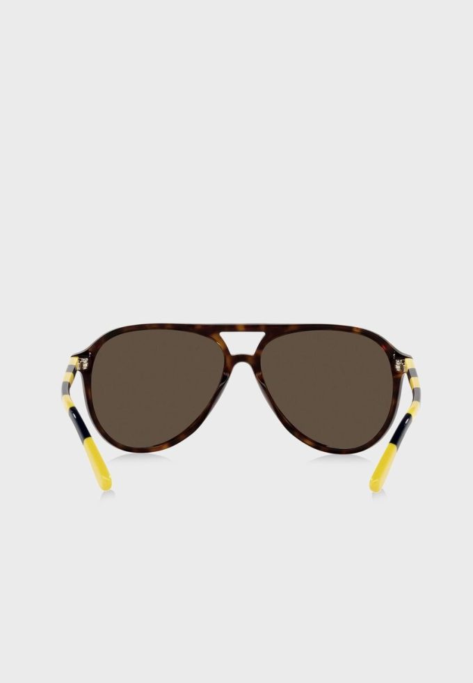 Hnědé pánské sluneční brýle Ralph Lauren 0Ph4173 Clubmaster