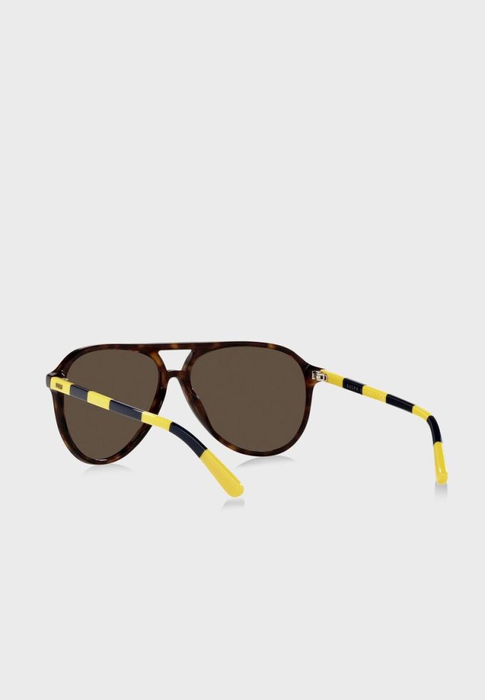 Hnědé pánské sluneční brýle Ralph Lauren 0Ph4173 Clubmaster